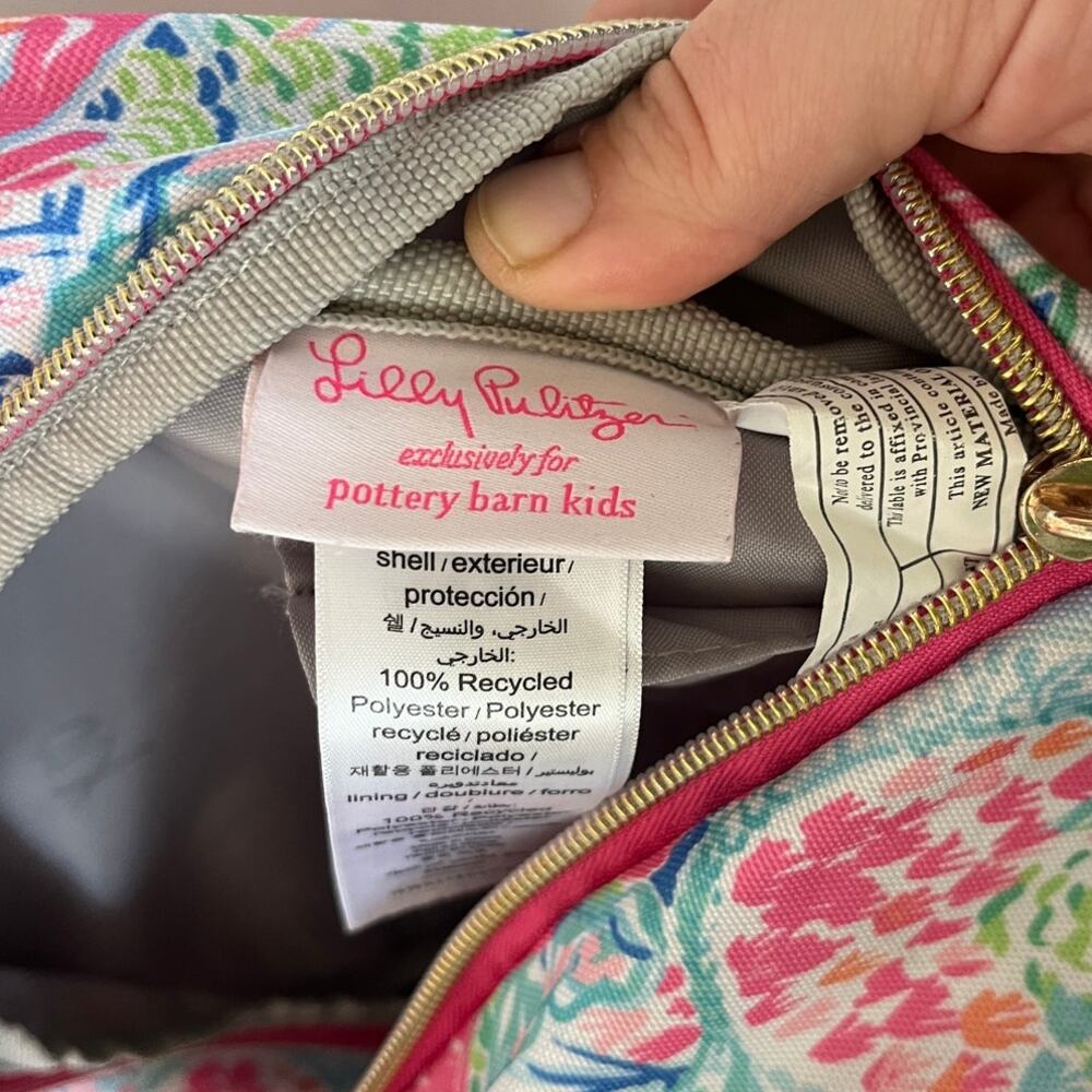 Lilly Pulitzer for Pottery Barn Kids Mackenzie Mermaid Cove Backpack School - Picture 8 of 9